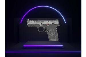 Smith & Wesson Equalizer 9mm on Neon Podium